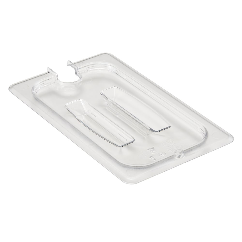 CAMBRO MFG. CO. Cambro 40CWCHN135  Camwear 1/4 Notched Food Pan Lids With Handles, Clear, Set Of 6 Lids