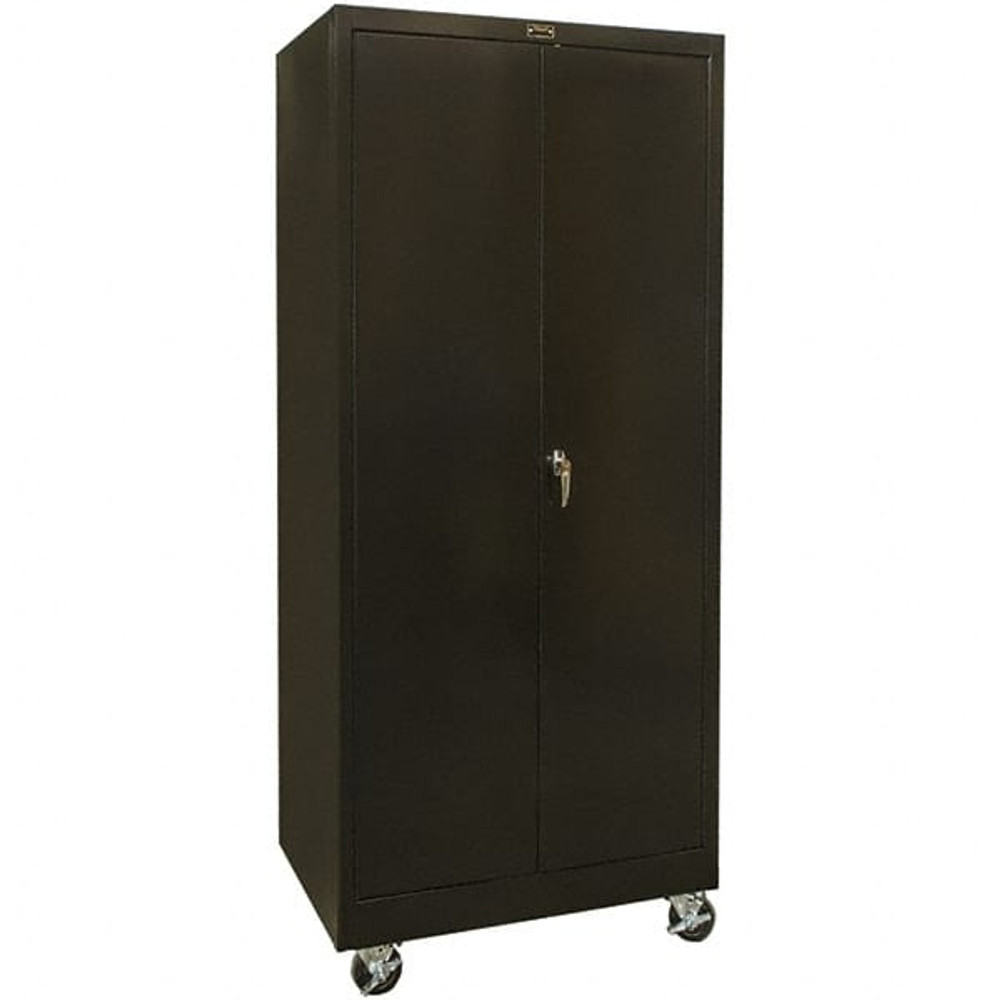 Hallowell 415S24M-ME Mobile Steel Storage Cabinet: 36" Wide, 24" Deep, 72" High