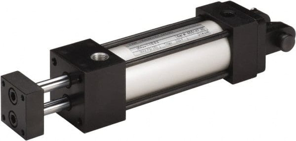 Norgren NB01A-N07-AACM0 Double Acting Rodless Air Cylinder: 1-1/8" Bore, 1" Stroke, 150 psi Max, 1/8 NPT Port, Clevis Mount