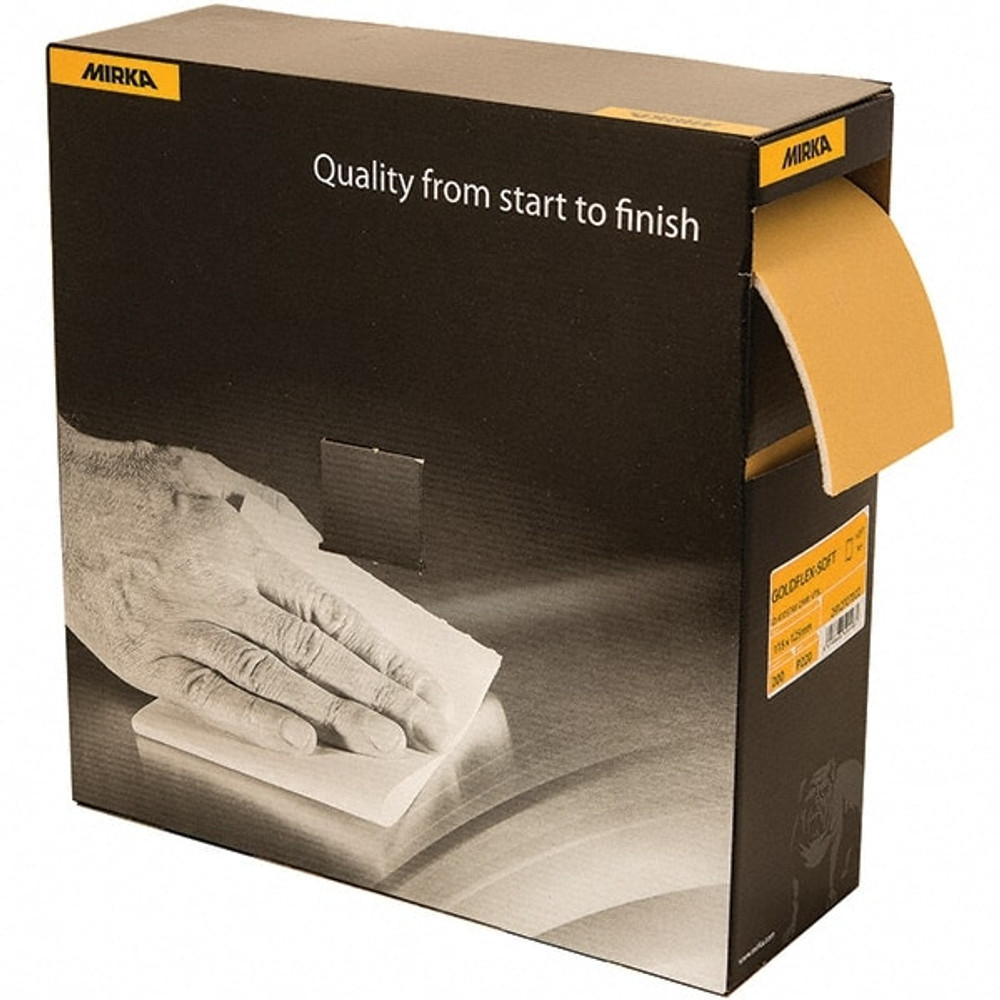 Mirka 23-145-320 Hand Sanding Pad: 4-1/2 x 5", Aluminum Oxide, Series Gold