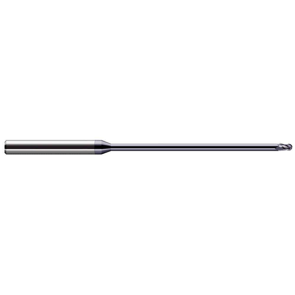 Harvey Tool 40162-C3 Ball End Mill: 0.062" Dia, 0.093" LOC, 3 Flute, Solid Carbide