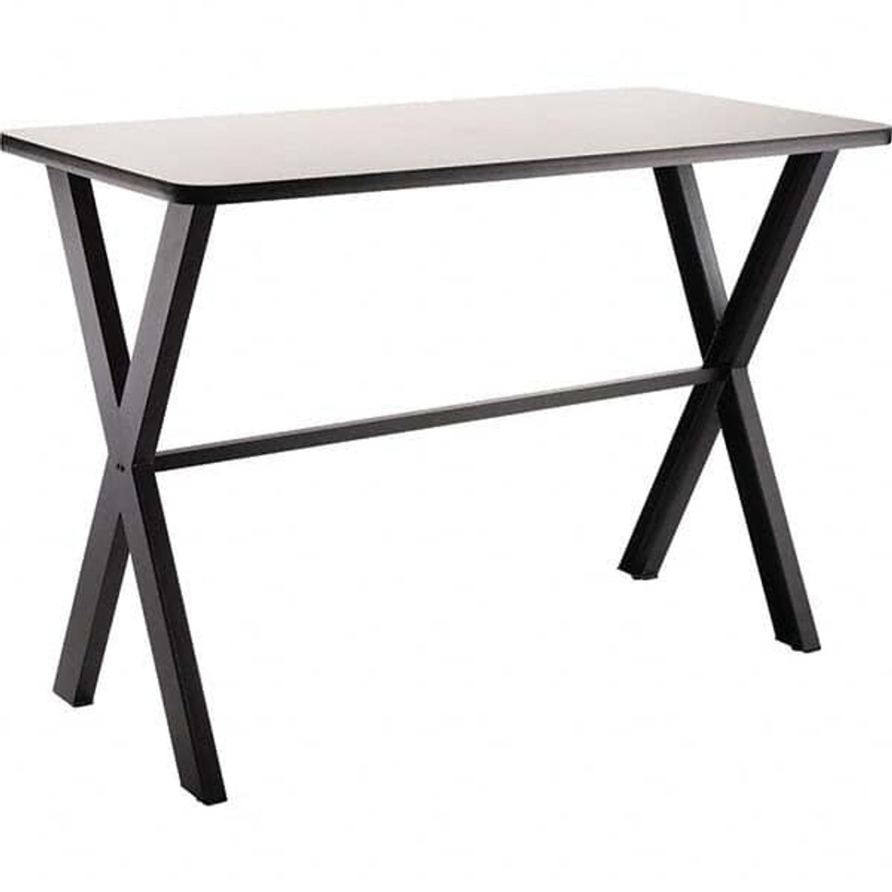 National Public Seating CLT3072B2MDPEGY Cafeteria Table: Grey Nebula Table Top, Rectangle, 72" OAL, 30" OAW, 42" OAH