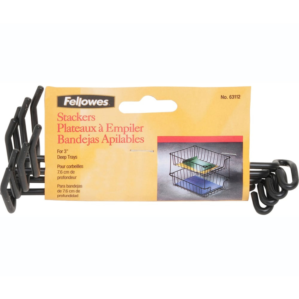 FELLOWES INC. Fellowes 63112  Wire Stacker Set for 3in Trays - 4 / Set