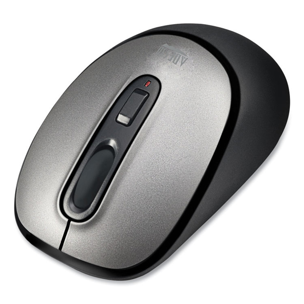 ADESSO INC A10 iMouse A10 Antimicrobial Wireless Mouse, 2.4 GHz Frequency/30 ft Wireless Range, Left/Right Hand Use, Black/Silver