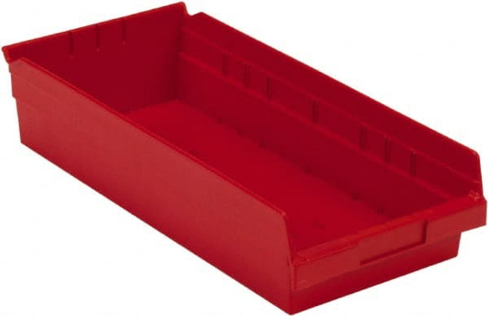 LEWISBins+ SB188-4SE RED Plastic Hopper Shelf Bin: Red