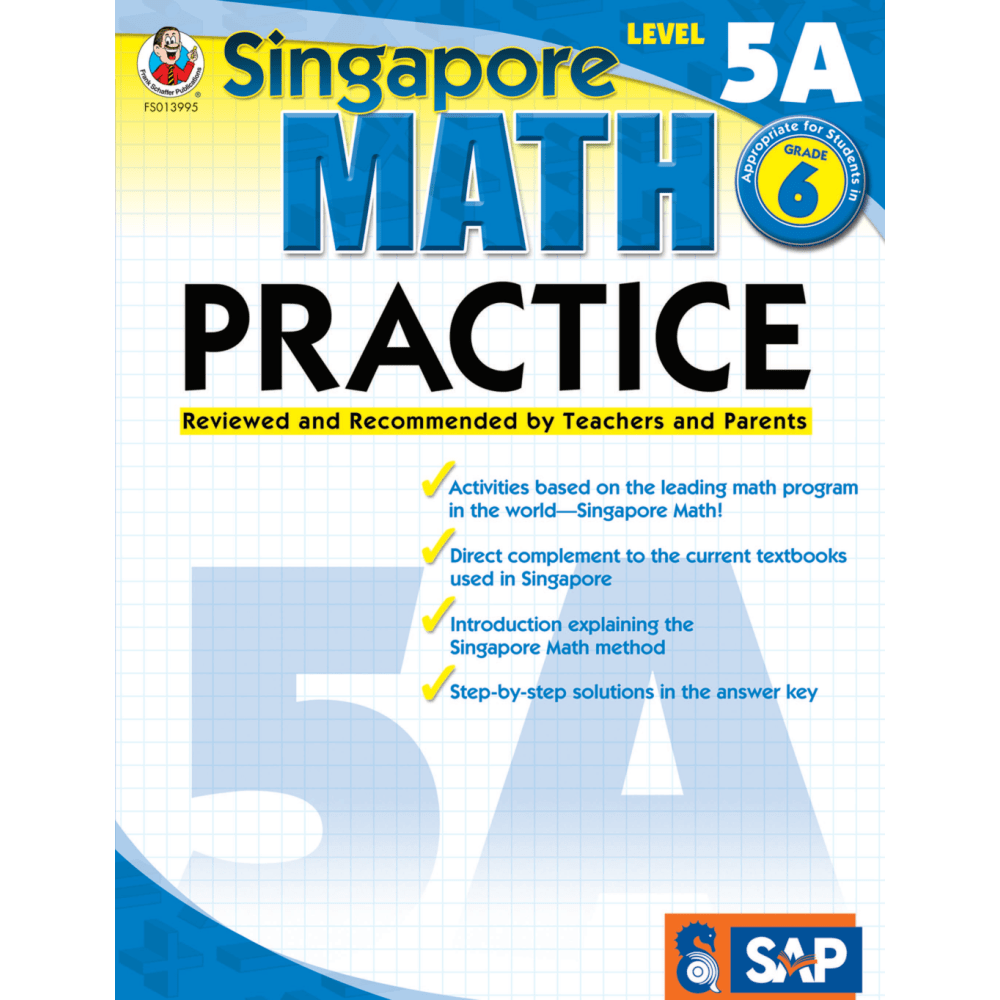 CARSON-DELLOSA PUBLISHING LLC 0768239958 Common Core Math Practice Workbook, Math Level 5A, Grade 6