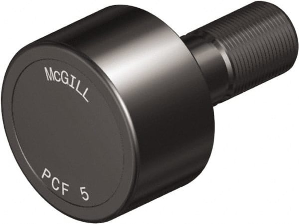 McGill 2204700000 Plain Cam Follower: 2" Roller Dia, 1.69" Roller Width, 0.875" Stud Dia, 2" Stud Length