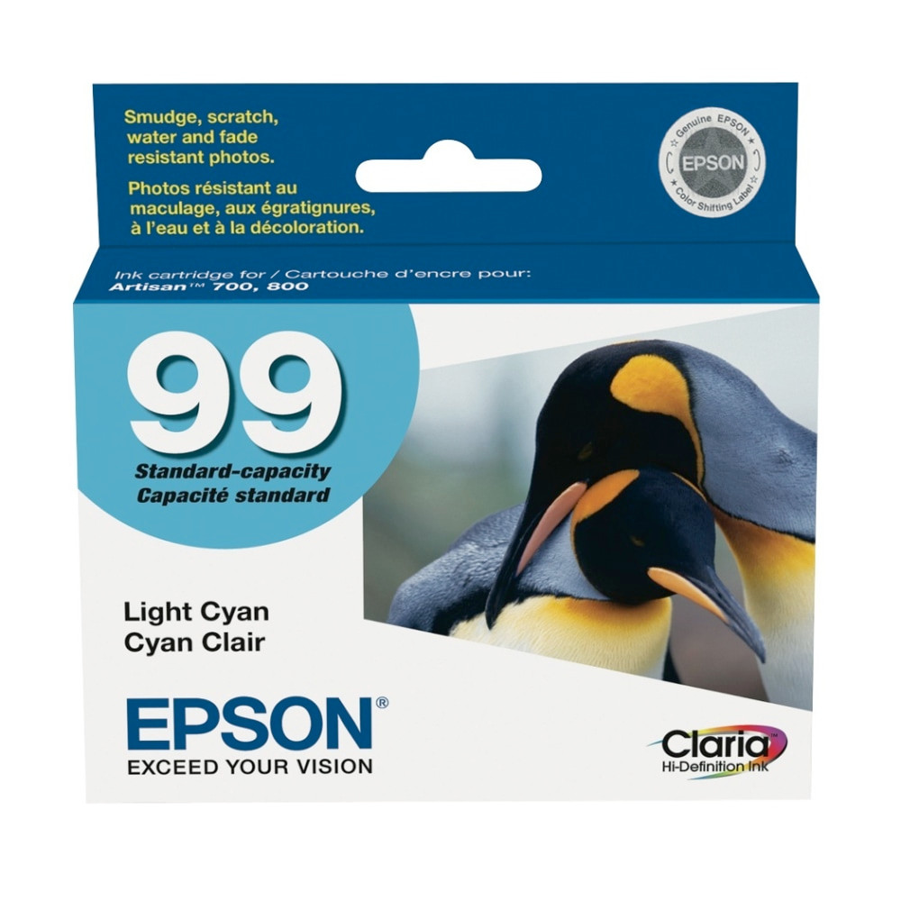 EPSON AMERICA INC. T099520-S Epson 99 Claria Light Cyan Ink Cartridge, T099520-S