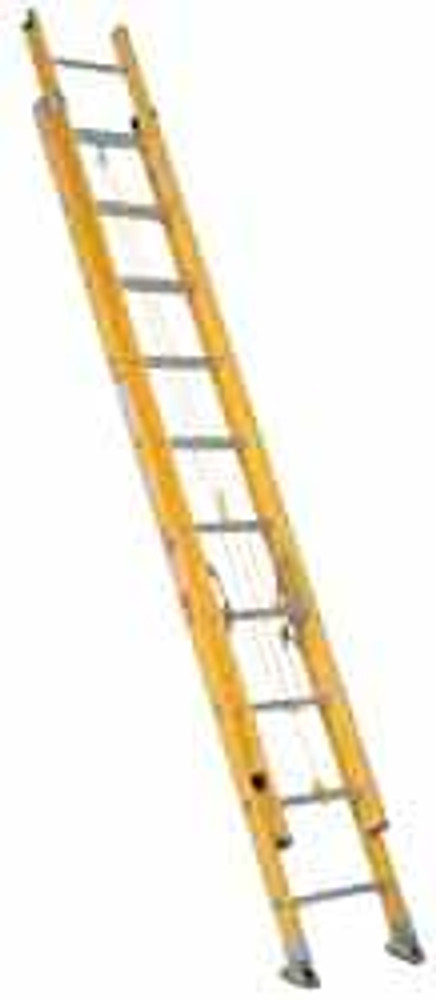 Made in USA 31016 16' High, Type IA Rating, Fiberglass Extension Ladder