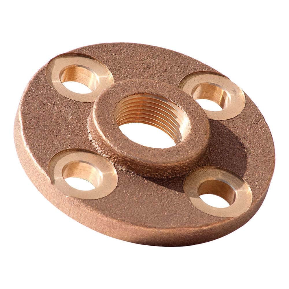 Merit Brass NL235-12 Brass Pipe Threaded Flange: 3/4" Fitting, FNPT, Class 150, Lead Free