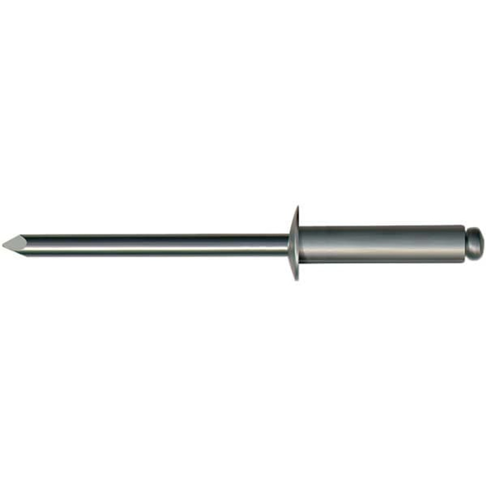 Marson M48602 Open End Blind Rivet: Size 44, Button Head, Copper Body, Steel Mandrel