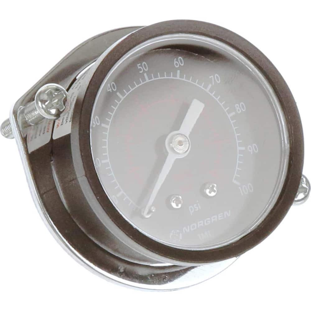 Norgren 5PG-420-000 FRL Pressure Gauge: Stainless Steel, 1/8" Port, 1,000 Max psi