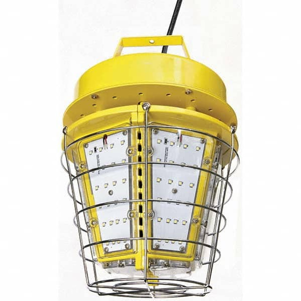 Hubbell Wiring Device-Kellems HBLLEDHB120 Temporary String Lights; Cord Length (Feet): 5 ; Guard Material: Metal ; Cord Type: SJTW-A ; Cord Color: Yellow ; Includes: Lamp Guard