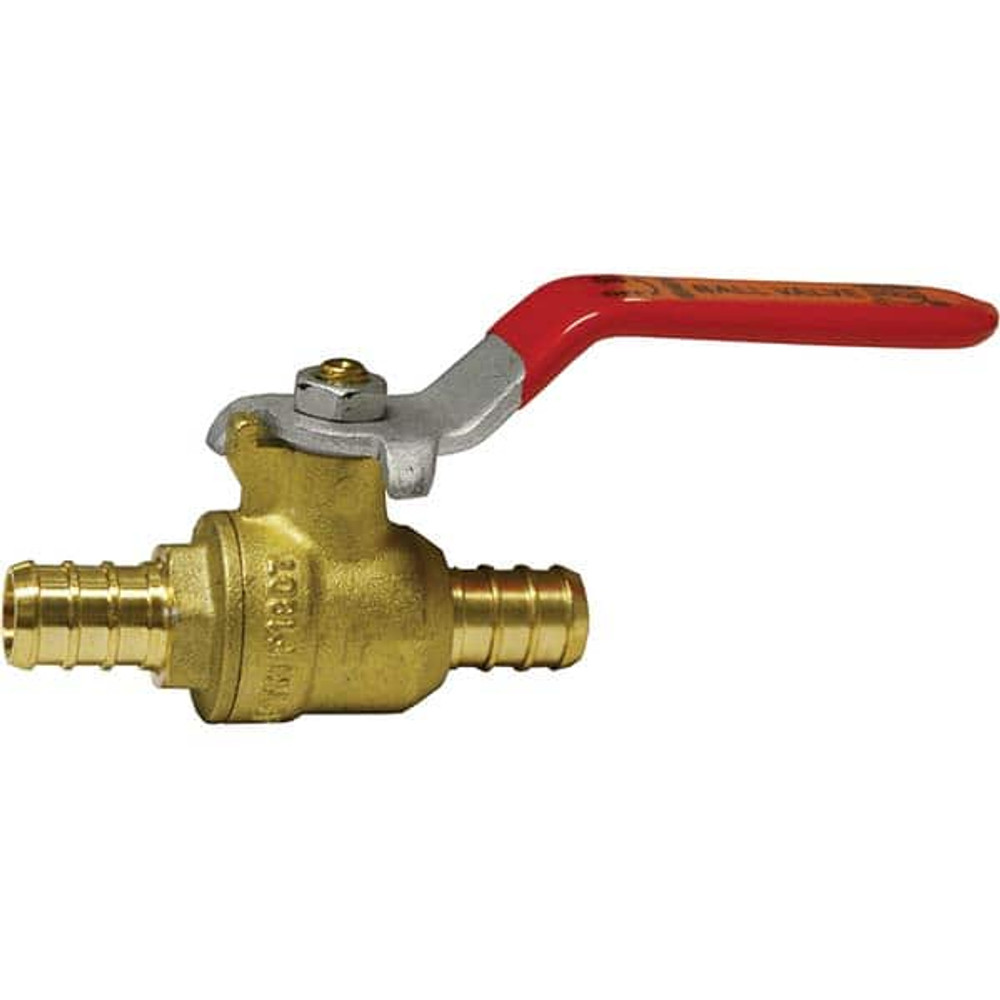 Jones Stephens B63100LF Brass Pipe Ball Valve: 1" Fitting, PEX, Lead Free