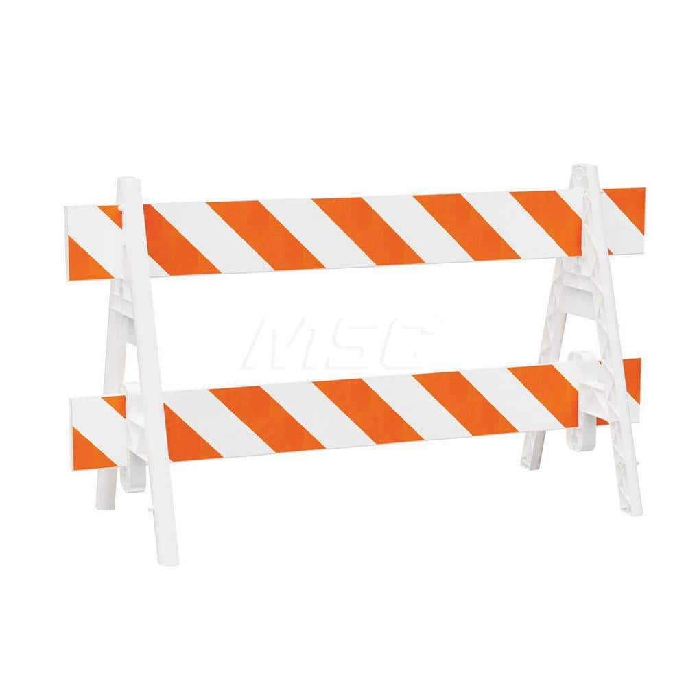 Plasticade 2003W-310EG Traffic Barricades; Barricade Height (Inch): 40 ; Barricade Width (Inch): 29 ; Reflective: Yes ; Compliance: None