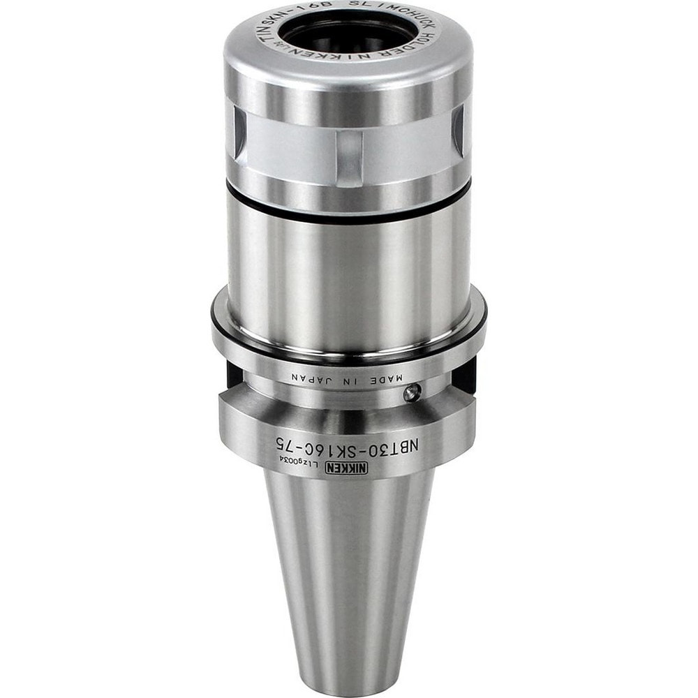 Lyndex-Nikken NBT30-SK16C-75 Collet Chucks; Collet System: Slim Chuck ; Collet Series: SK16 ; Taper Size: NBT30 ; Projection (Decimal Inch): 2.9500in ; Minimum Collet Capacity (Decimal Inch): 0.1080in ; Maximum Collet Capacity (Decimal Inch): 0.6300i