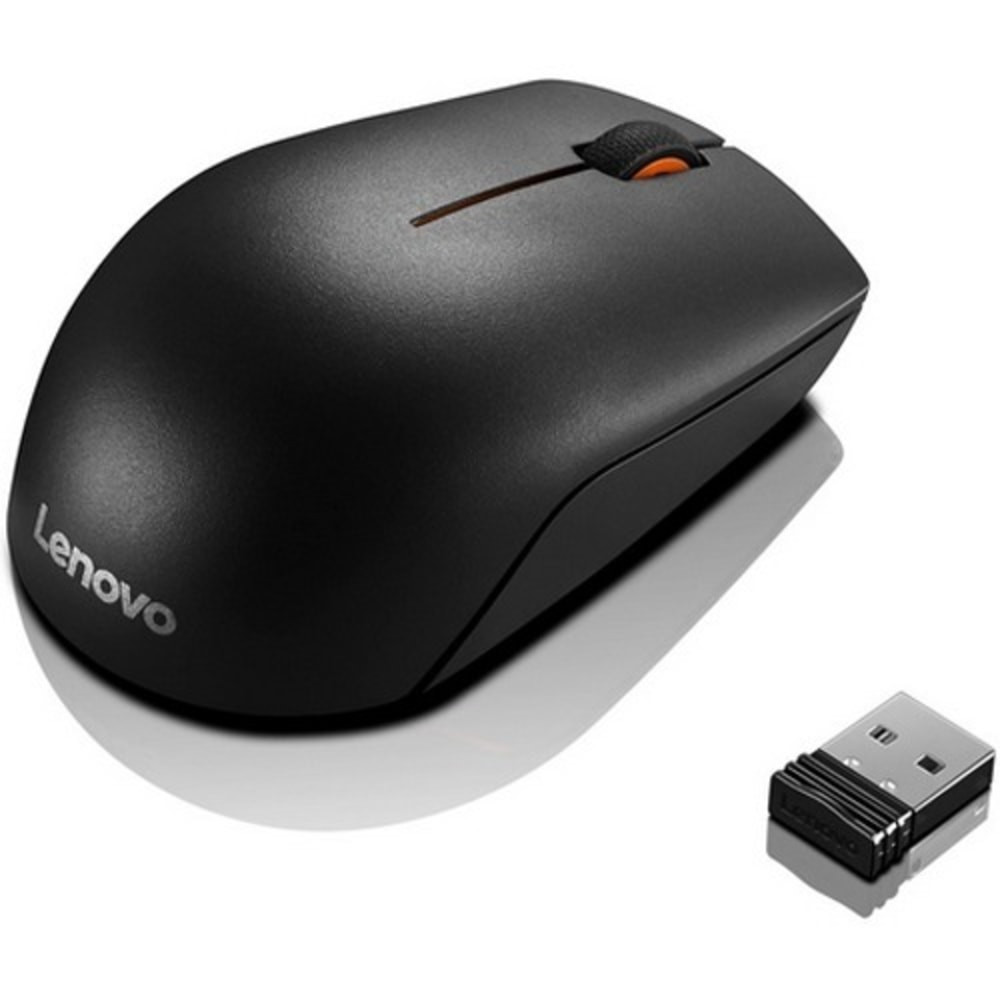 LENOVO, INC. GX30K79402 Lenovo 300 Wireless Compact Mouse - Laser - Wireless - Radio Frequency - Black - USB - 1000 dpi - Scroll Wheel - 3 Button(s)
