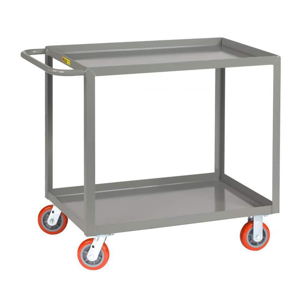 Little Giant. LG-3048-6PY Shelf Utility Cart: Steel, Gray