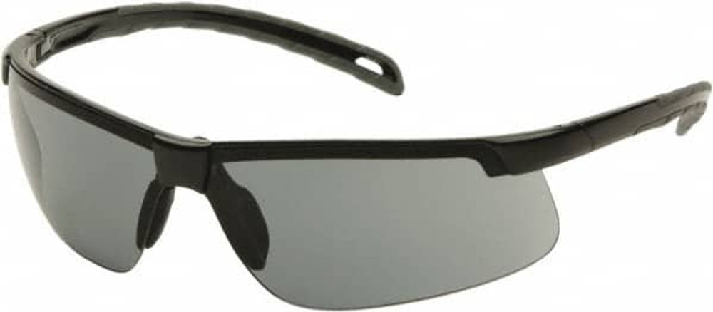 PYRAMEX SB8620DT Safety Glass: Anti-Fog & Scratch-Resistant, Polycarbonate, Gray Lenses, Full-Framed, UV Protection