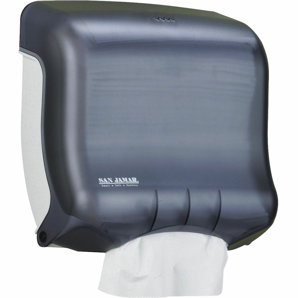 SAN JAMAR, INC. T1750TBKCT San Jamar UltraFold Towel Dispenser - C Fold, Multifold Dispenser - 240 x Sheet C Fold, 400 x Sheet Multifold - 11.5in Height x 11.5in Width x 6in Depth - Pearl Black - 6 / Carton