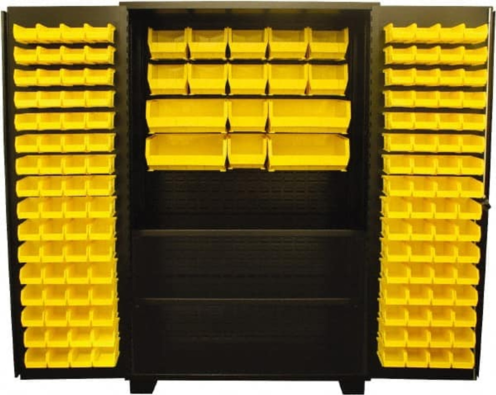 Jamco DX248-BL Bin Storage Cabinet: 48" Wide, 24" Deep, 78" High