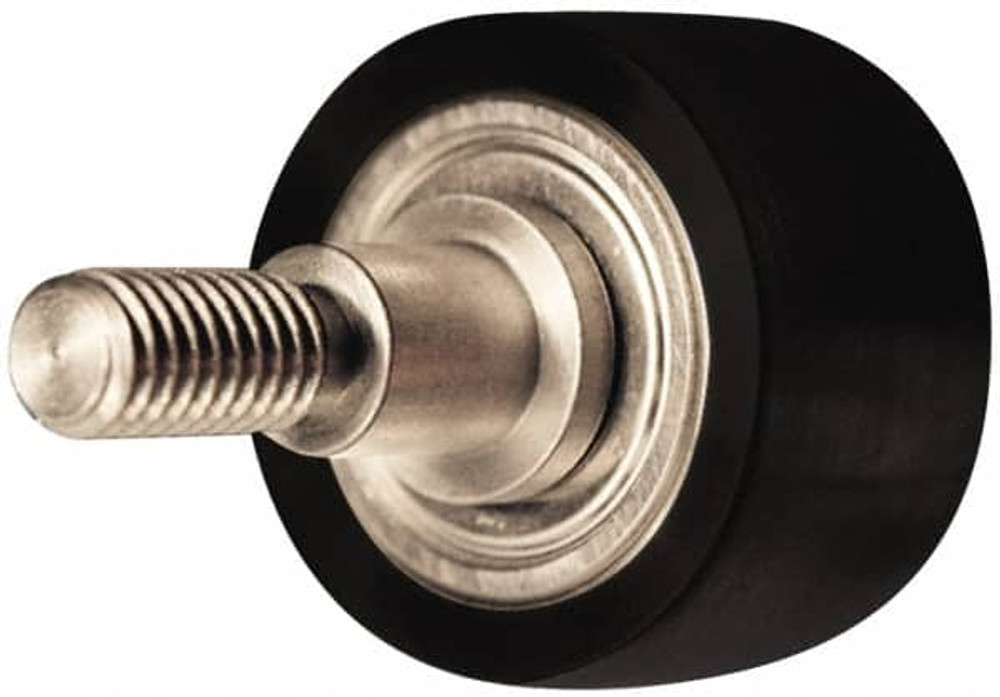 MSC TFDW24 Plain Cam Follower: 0.75" Roller Dia, 0.5" Roller Width, 0.625" Stud Dia