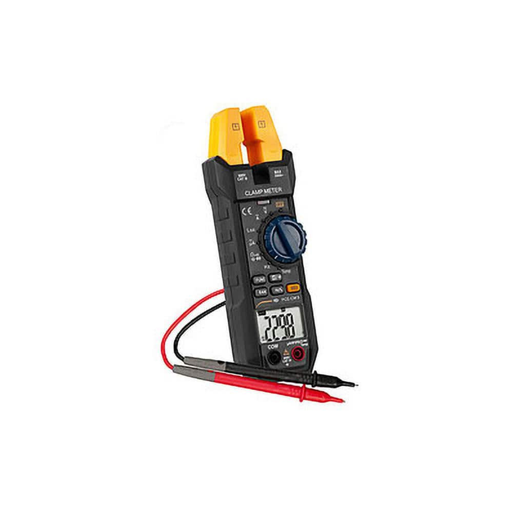 PCE Instruments PCE-CM 5 Auto Ranging Compact Manual Ranging & Voltage Clamp Meter: CAT I & CAT II, 0.7" Jaw, Cup Jaw