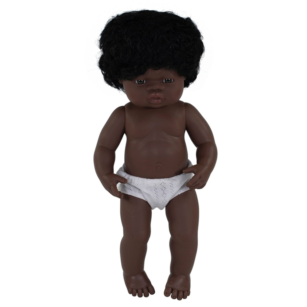 MINILAND EDUCATIONAL CORPORATION Miniland Educational MLE31054  Anatomically Correct 15in Baby Doll, African Girl