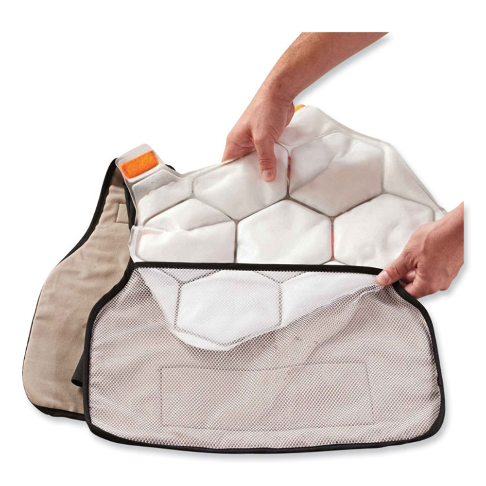 TENACIOUS HOLDINGS, INC. ergodyne® 12202 Chill-Its 6220 Phase Change Cooling Vest Charge Packs, Large/X-Large, 14.75 x 18, 2/Pack