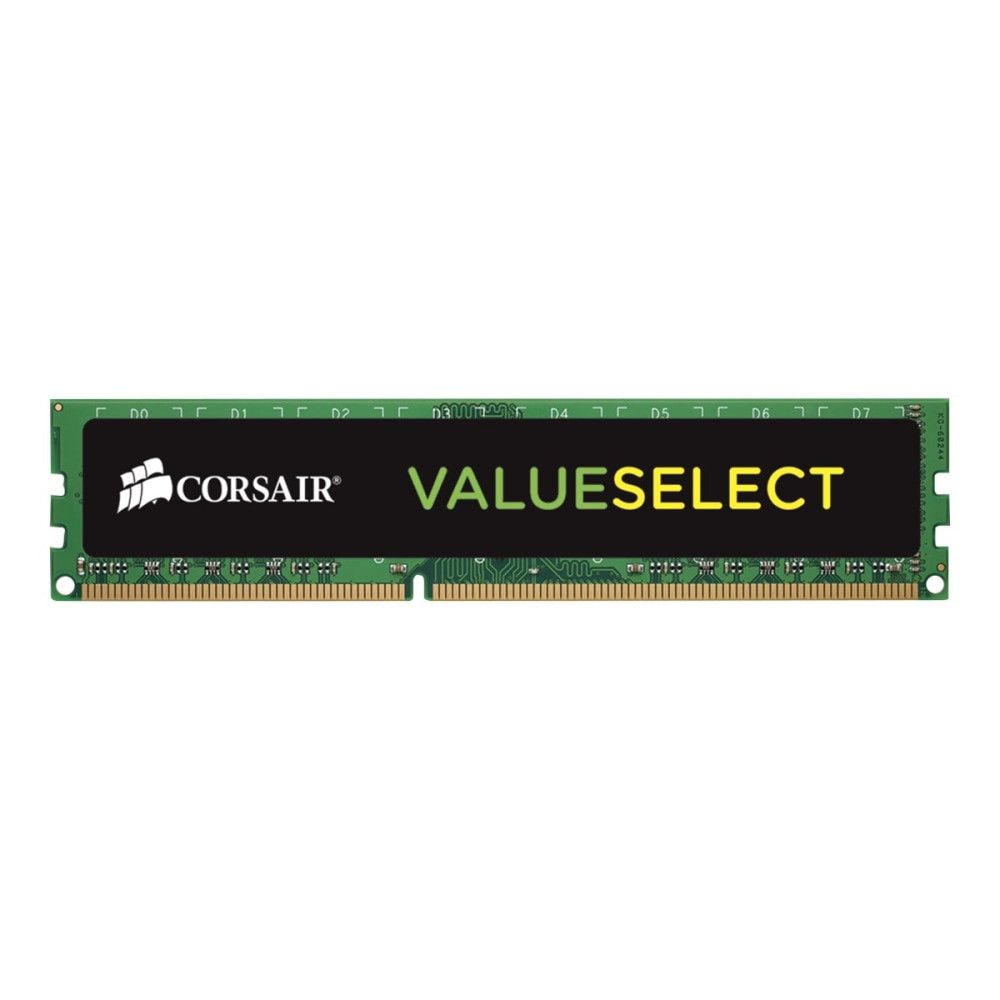 CORSAIR MEMORY, INC. CMV4GX3M1A1600C11 CORSAIR Value Select - DDR3 - module - 4 GB - DIMM 240-pin - 1600 MHz / PC3-12800 - CL11 - 1.5 V - unbuffered - non-ECC