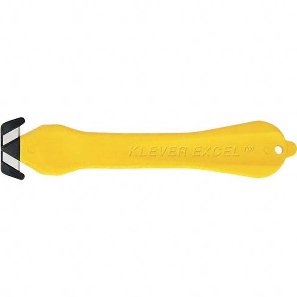 Klever Innovations KCJ-4-20Y Box Cutter: Recessed & Concealed Fixed Blade, 0.25" Blade Length
