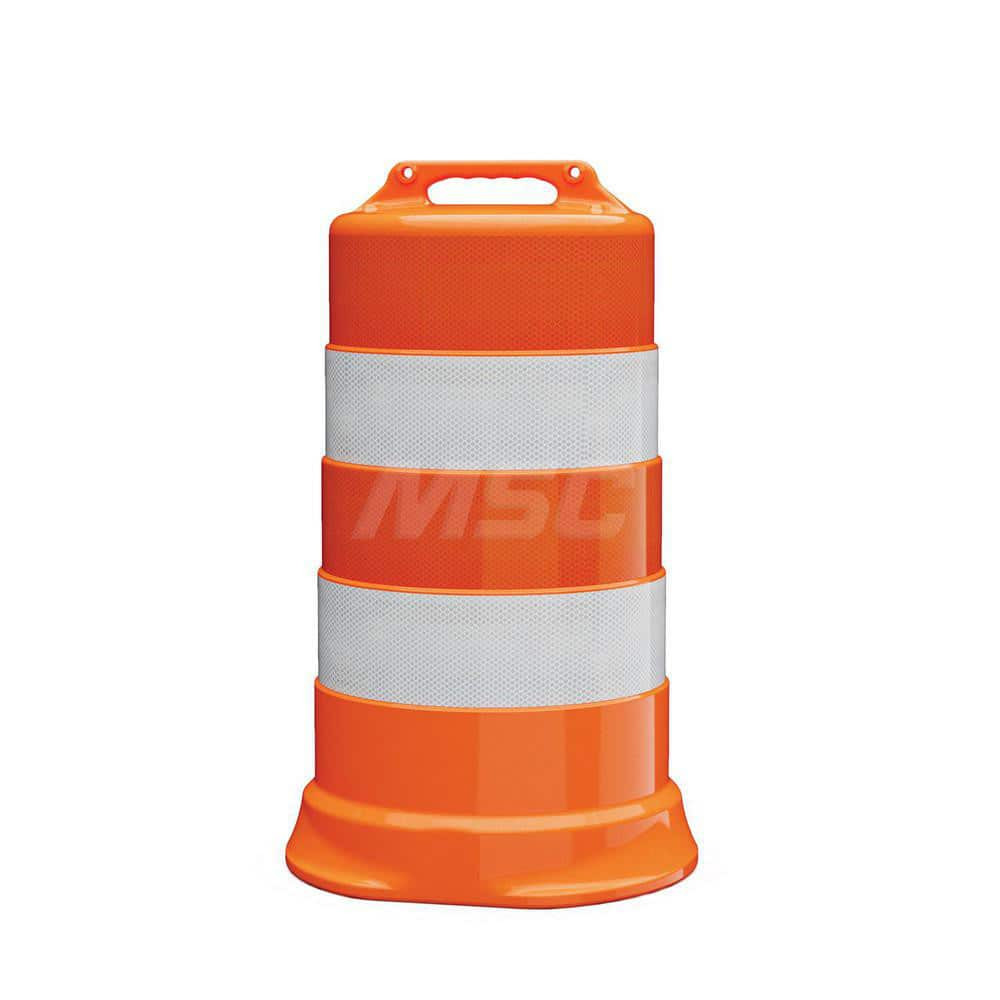 Plasticade 456-HD-T-34 Traffic Barrels, Delineators & Posts; Reflective: Yes ; Base Needed: Yes ; Compliance: MASH Compliant; MUTCD Standards ; Collar Three Width (Inch): 6 ; Collar Two Width (Inch): 6 ; Collar Four Width (Inch): 6