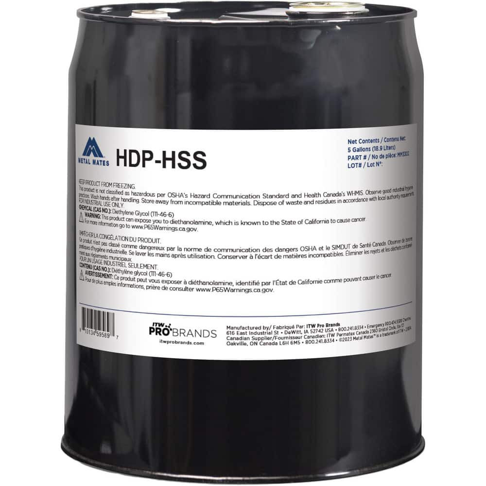 Metal Mates MM3302 Stamping Lubricant: Metal Mates HDP-HSS, Severe Duty, 5 gal Pail