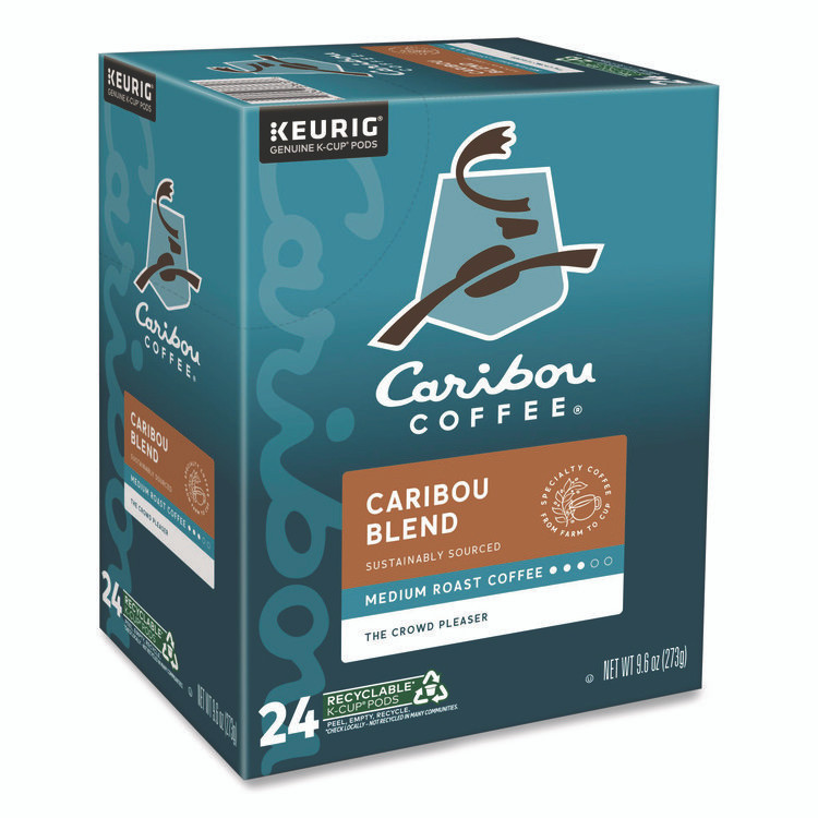 KEURIG DR PEPPER Caribou Coffee® 6992 Caribou Blend Coffee K-Cups, 24/Box