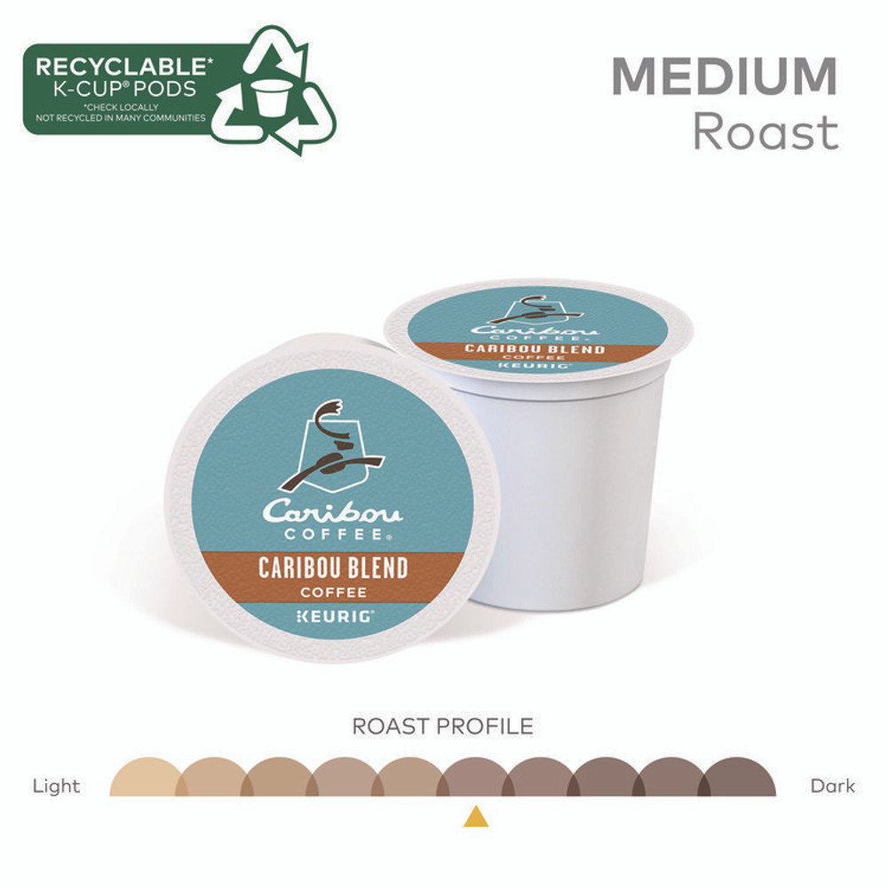 KEURIG DR PEPPER Caribou Coffee® 6992 Caribou Blend Coffee K-Cups, 24/Box