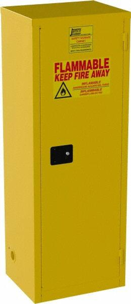 Jamco BJ24-YP Double Wall Cabinet Cabinet: Self-Closing, 3 Shelves, Yellow