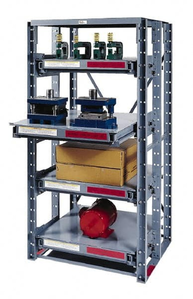 Made in USA EZ483684 Steel Full Extension Roll-Out Shelving: