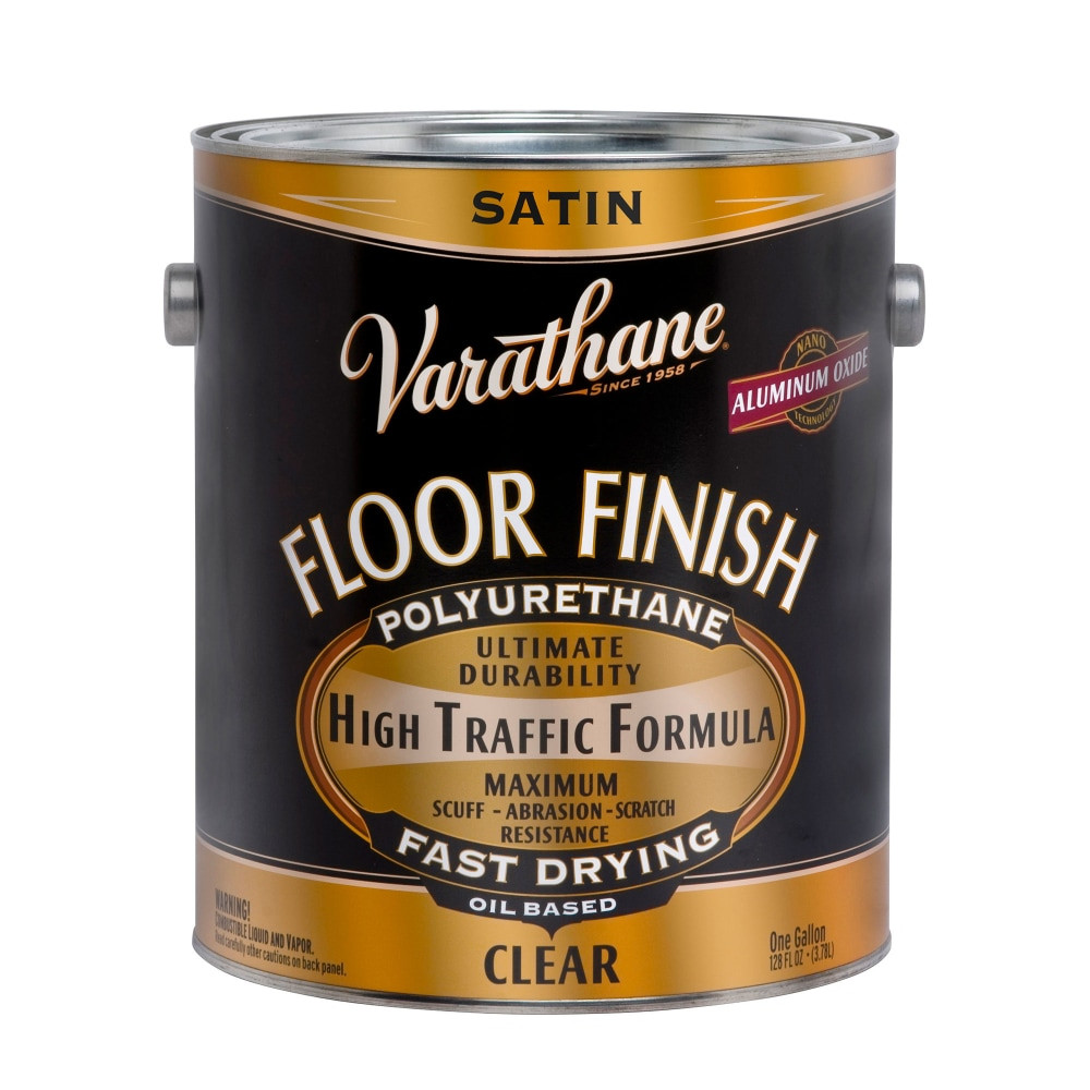 RUST-OLEUM CORPORATION 242608 Varathane Floor Finish Polyurethane, 275 VOC, 1 Gallon, Clear Satin, Pack Of 2 Cans