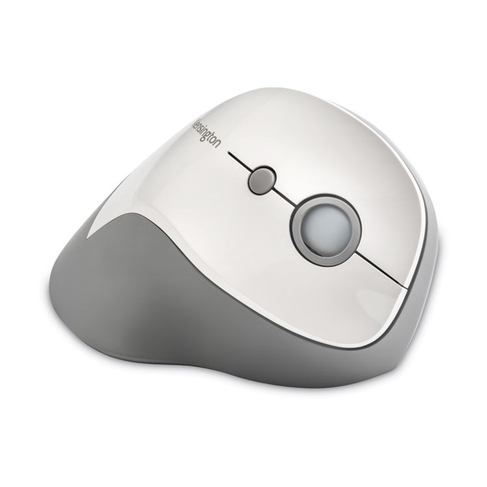 KENSINGTON 75520 Pro Fit Ergo Vertical Wireless Mouse, 2.4 GHz Frequency/65.62 ft Wireless Range, Right Hand Use, Gray