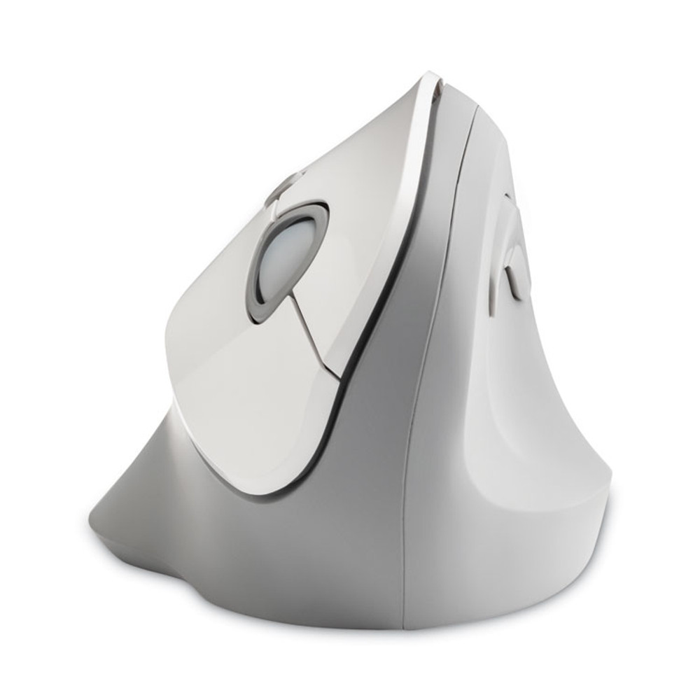 KENSINGTON 75520 Pro Fit Ergo Vertical Wireless Mouse, 2.4 GHz Frequency/65.62 ft Wireless Range, Right Hand Use, Gray