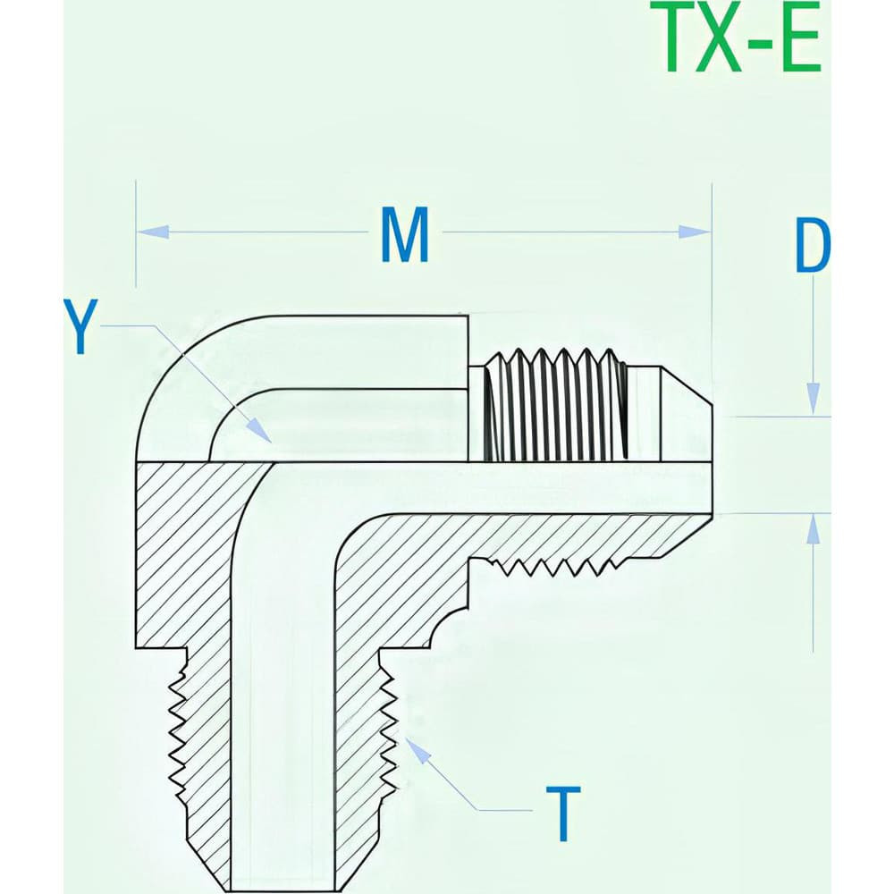 Made in USA TX-24-E Stainless Steel Flared Tube Union: 1-1/2" Tube OD, 1-7/8-12 Thread, 37 ° Flared Angle