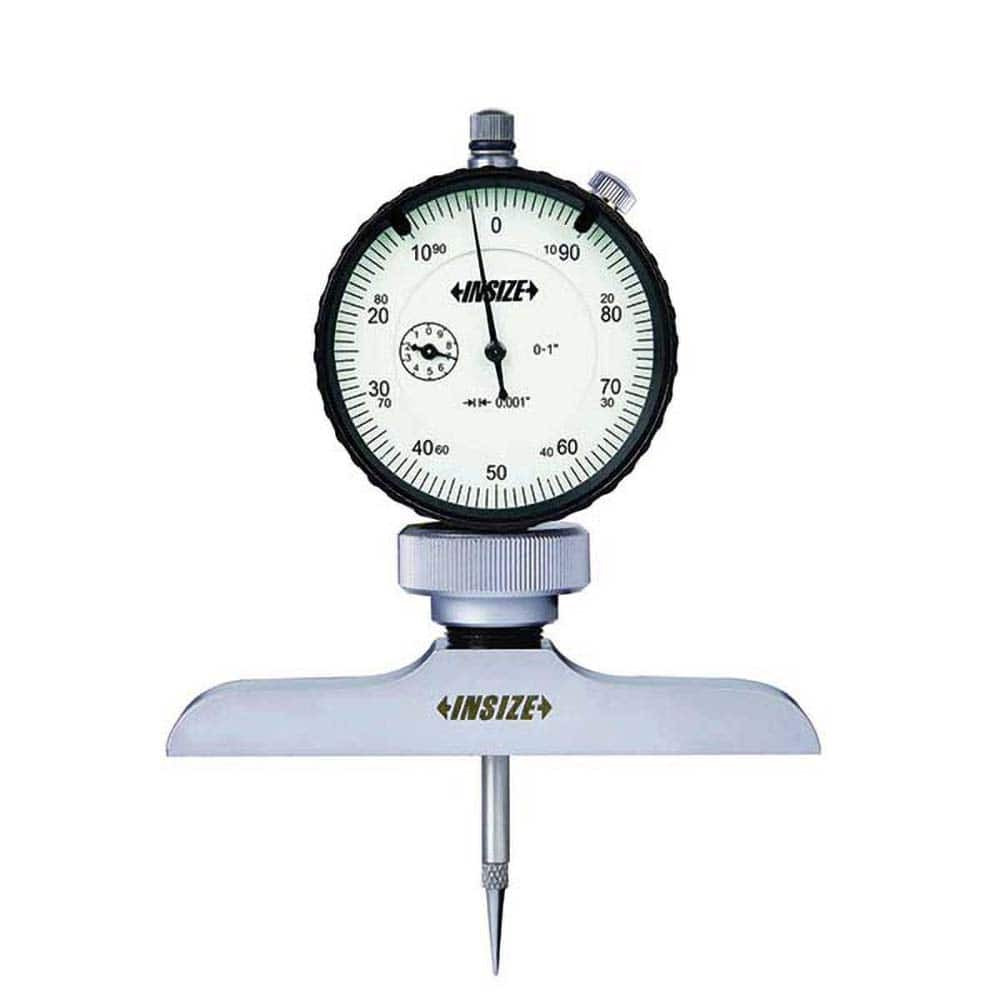 Insize USA LLC 2341-2E1 Dial Depth Gages; Calibrated: Yes