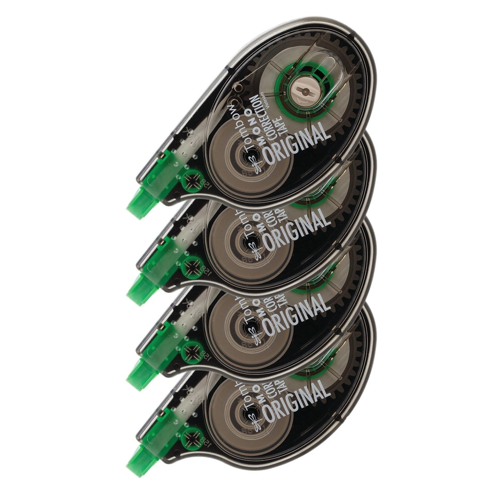 Make corrections quickly and precisely without mess  Break-proof, single-line tape offers complete, clean coverage with no mess.  Ergonomic side applicator helps provide precise placement.  Rewind button allows for easy tape adjustment.  No drying time for immediate writing or typing.  Leaves no copy shadows for a consistent appearance.  Acid-free tape wonT yellow or fade with time.  Contains Recycled Content - See Specs for Details.