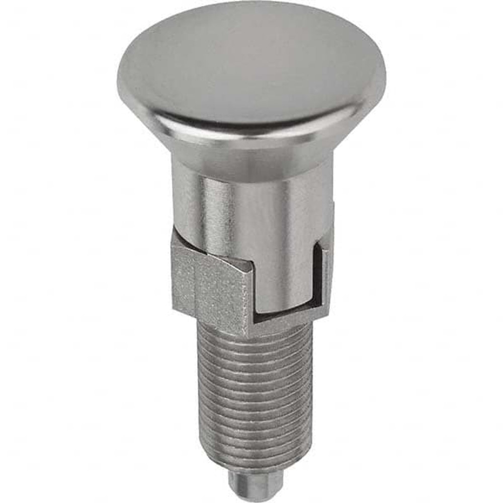 KIPP K0632.113412 M20x1.5, 25mm Thread Length, 12mm Plunger Diam, Locking Pin Knob Handle Indexing Plunger