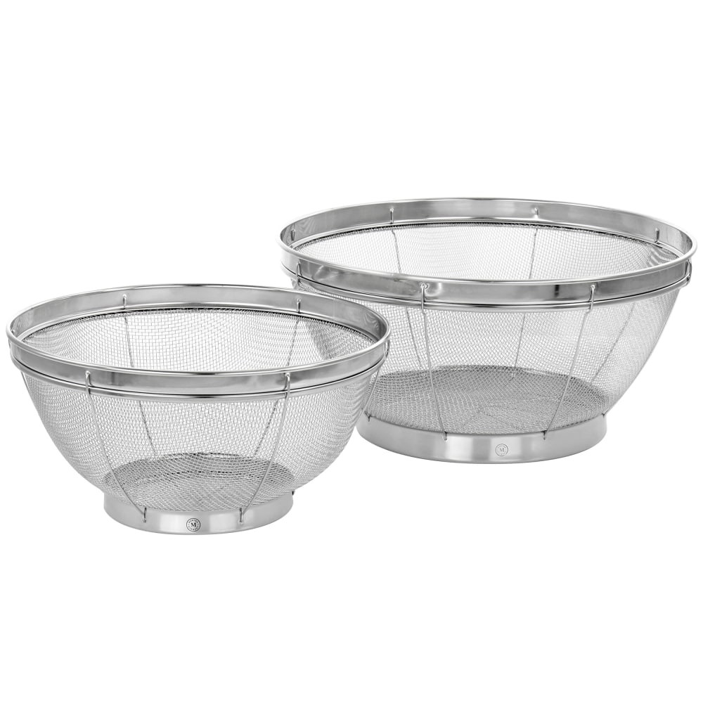 GIBSON OVERSEAS INC. 995117524M Martha Stewart Stainless-Steel 2-Piece Strainer Set