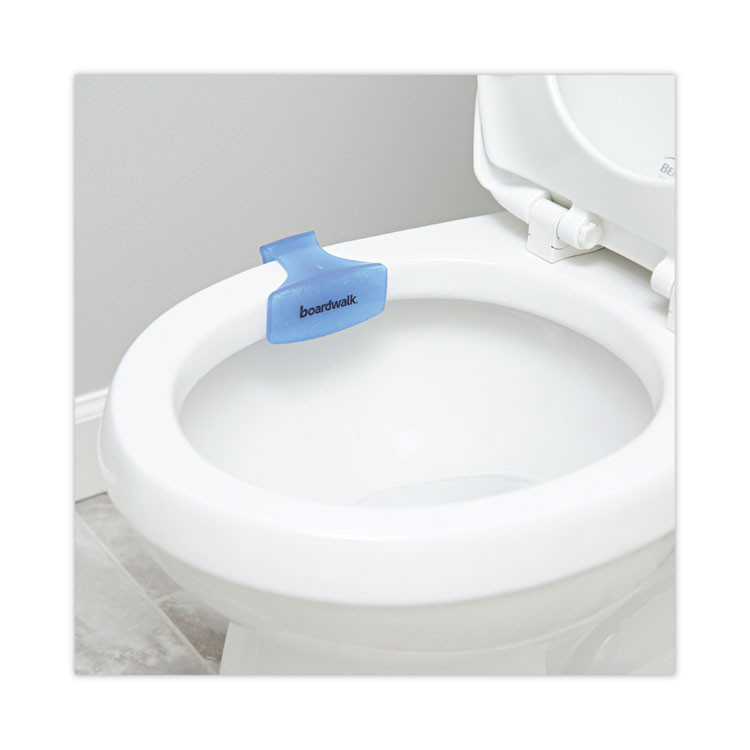 BOARDWALK CLIPCBL Toilet Bowl Clip, Cotton Blossom Scent, Blue, 12/Box