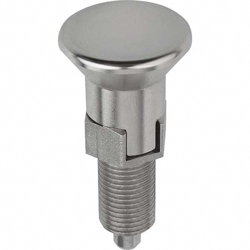 KIPP K0632.113412AO 3/4-16, 25mm Thread Length, 12mm Plunger Diam, Locking Pin Knob Handle Indexing Plunger