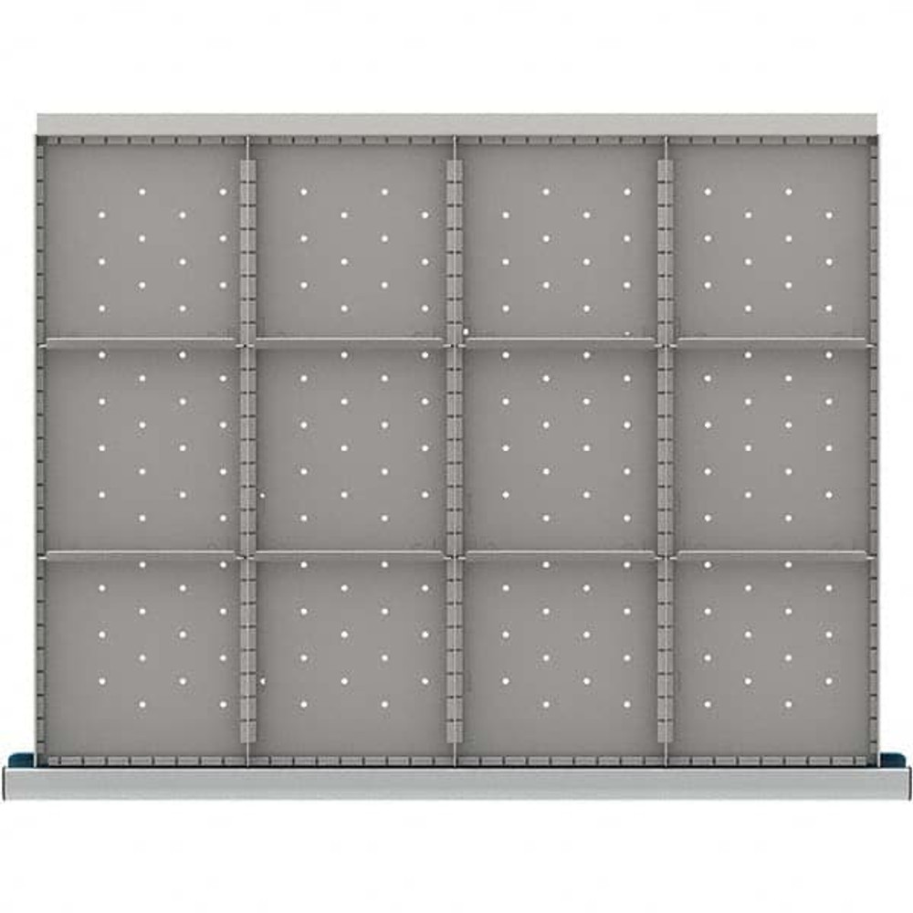 LISTA SDR312-100 12-Compartment Drawer Divider Layout for 3.15" High Drawers