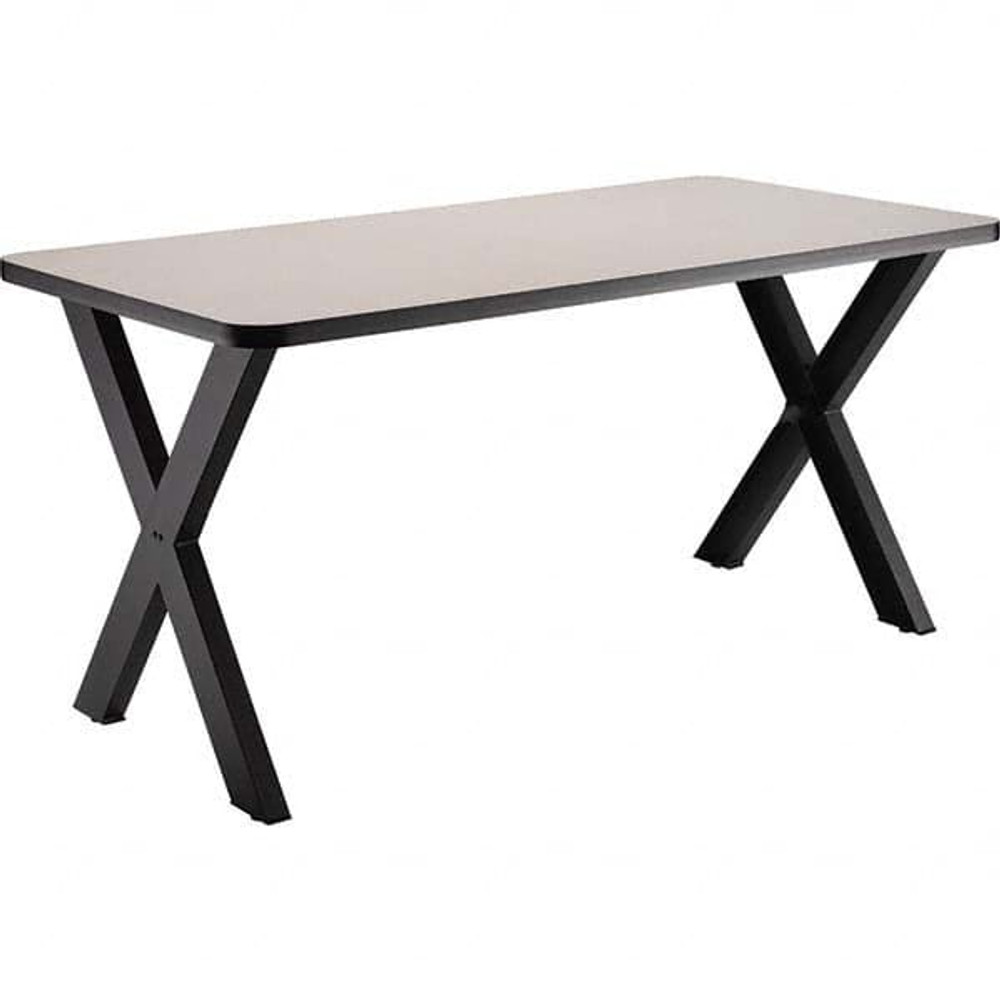 National Public Seating CLT3072D2MDPEGY Cafeteria Table: Grey Nebula Table Top, Rectangle, 72" OAL, 30" OAW, 30" OAH