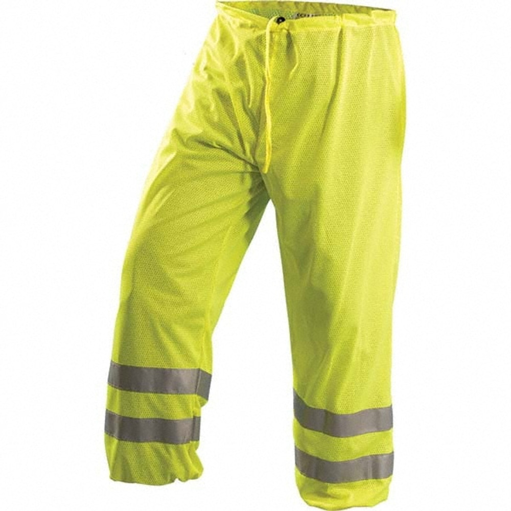 OccuNomix LUX-TEM-YS/M Work Pants: High-Visibility, Medium & Small, Polyester, Yellow, 29" Inseam Length